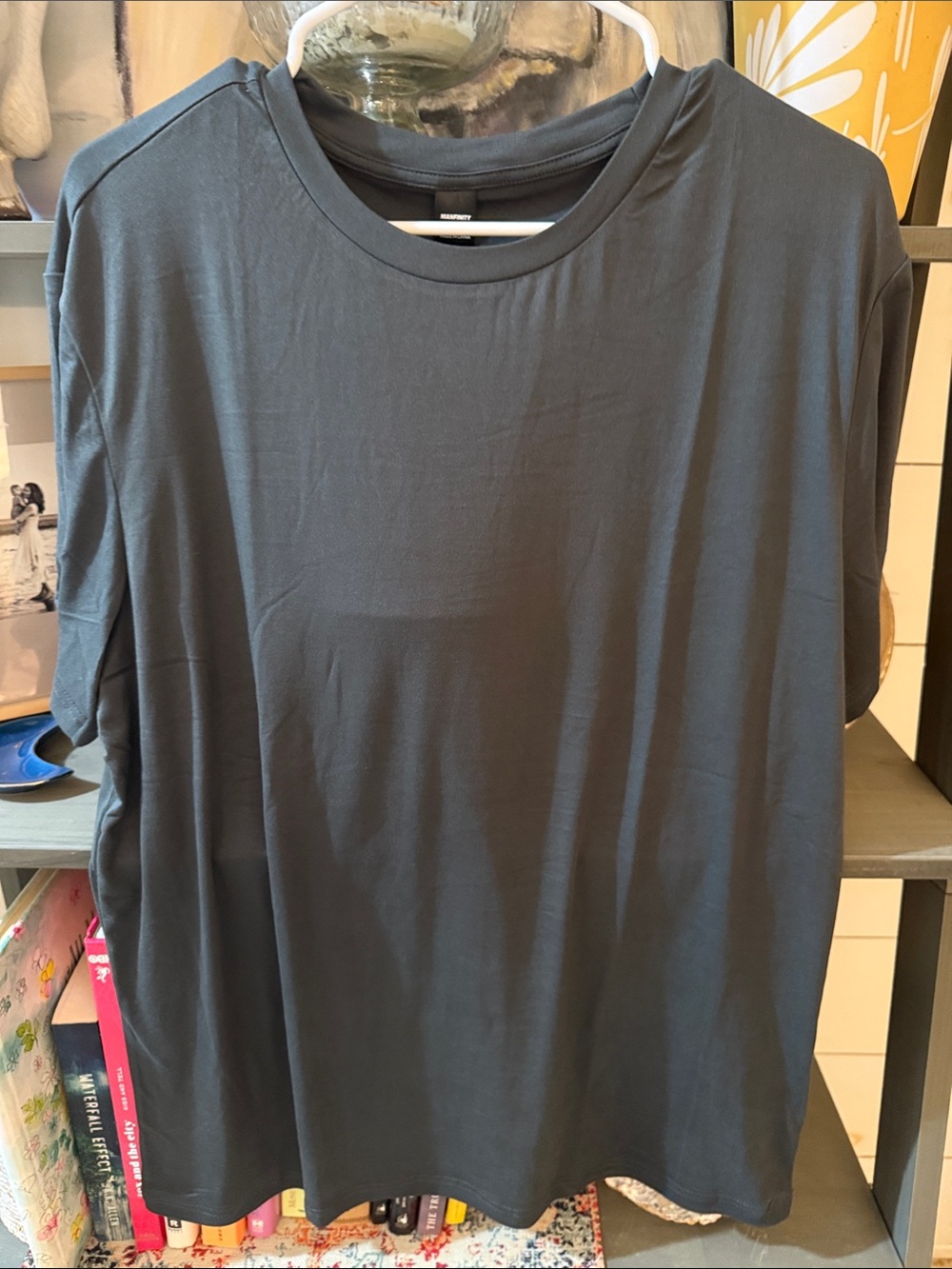 Men's Short Sleeve Crew Neck Tee in Dark Charcoal